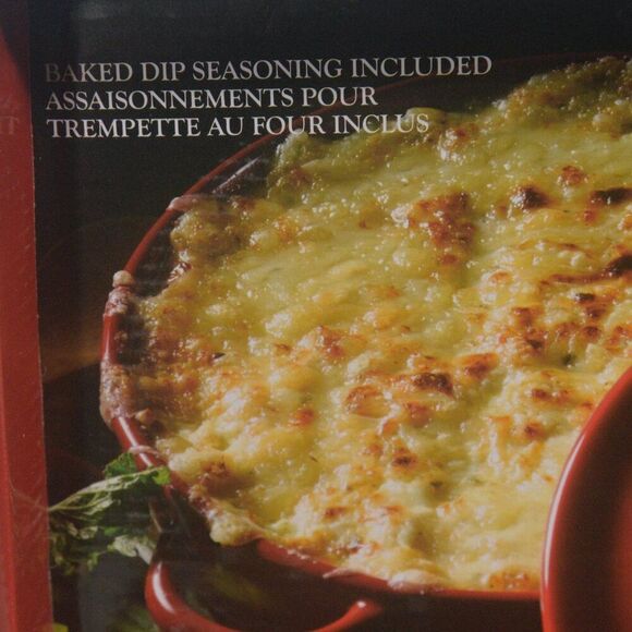 Dip Baker Ceramic Caquelon with Dip Mix New in Box - Picture 4 of 6